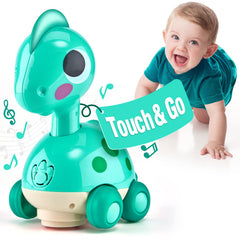 CubicFun Dino tummy time interaction boosts early motor exploration
