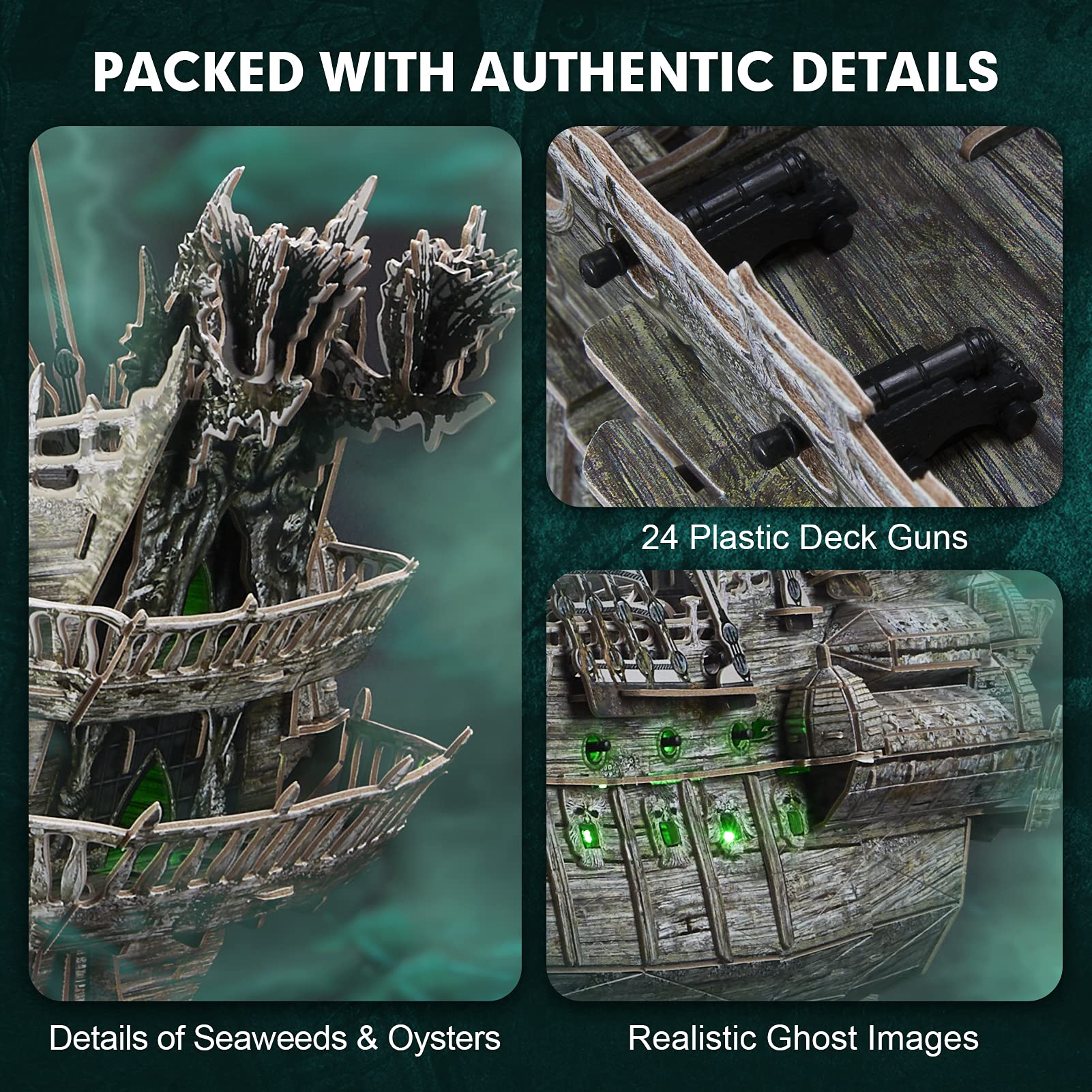 CubicFun illuminated hull brings the ghost ship to life on display
