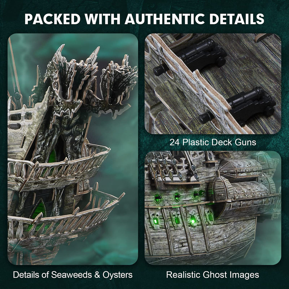 CubicFun illuminated hull brings the ghost ship to life on display