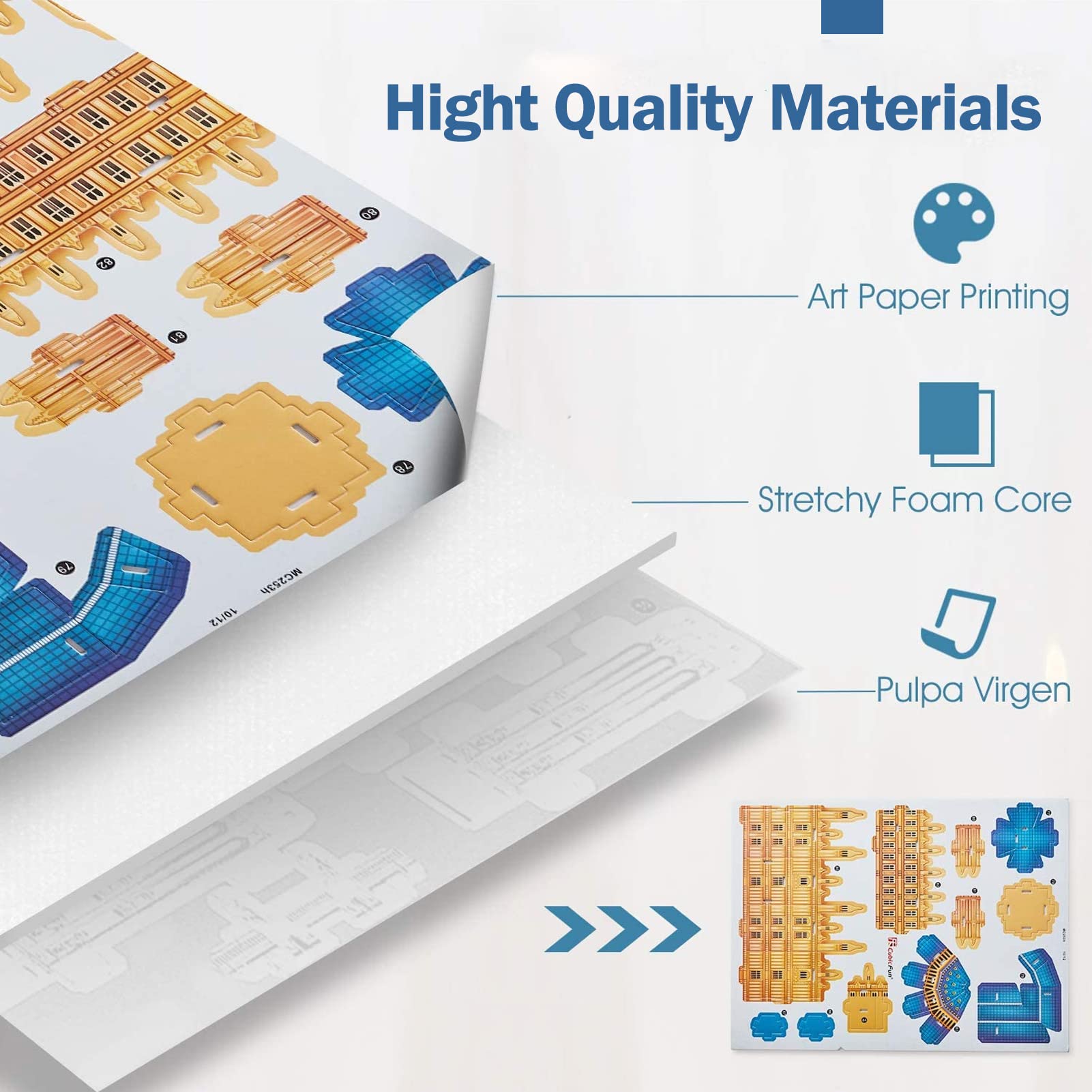CubicFun London City 3D puzzle: Instruction booklet view helps kids start quickly