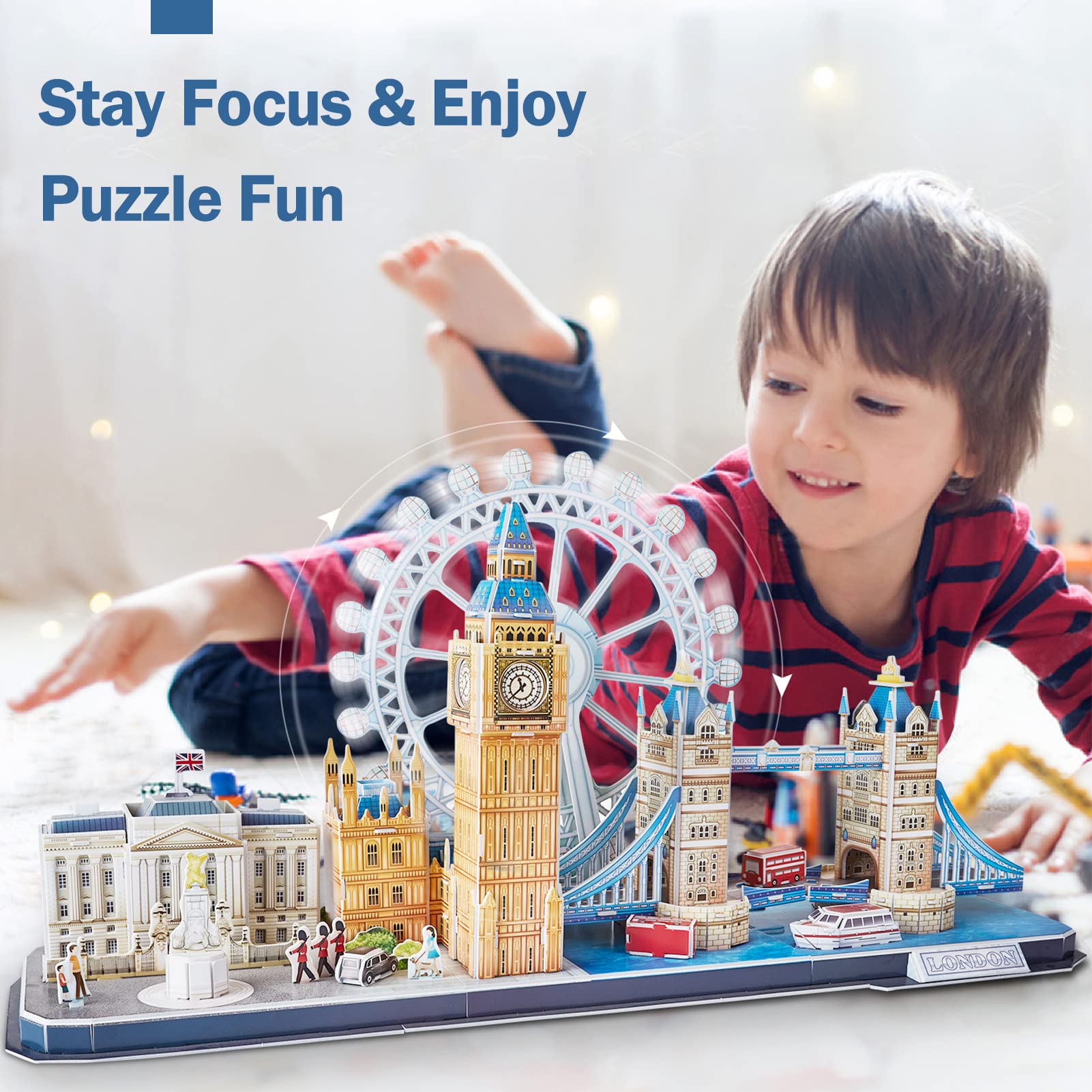 CubicFun London City 3D puzzle: London Eye section sparks curiosity about landmarks