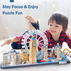 CubicFun London City 3D puzzle: London Eye section sparks curiosity about landmarks