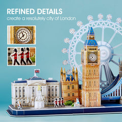 CubicFun London Cityline Buckingham Palace 3D puzzle makes a thoughtful display piece.