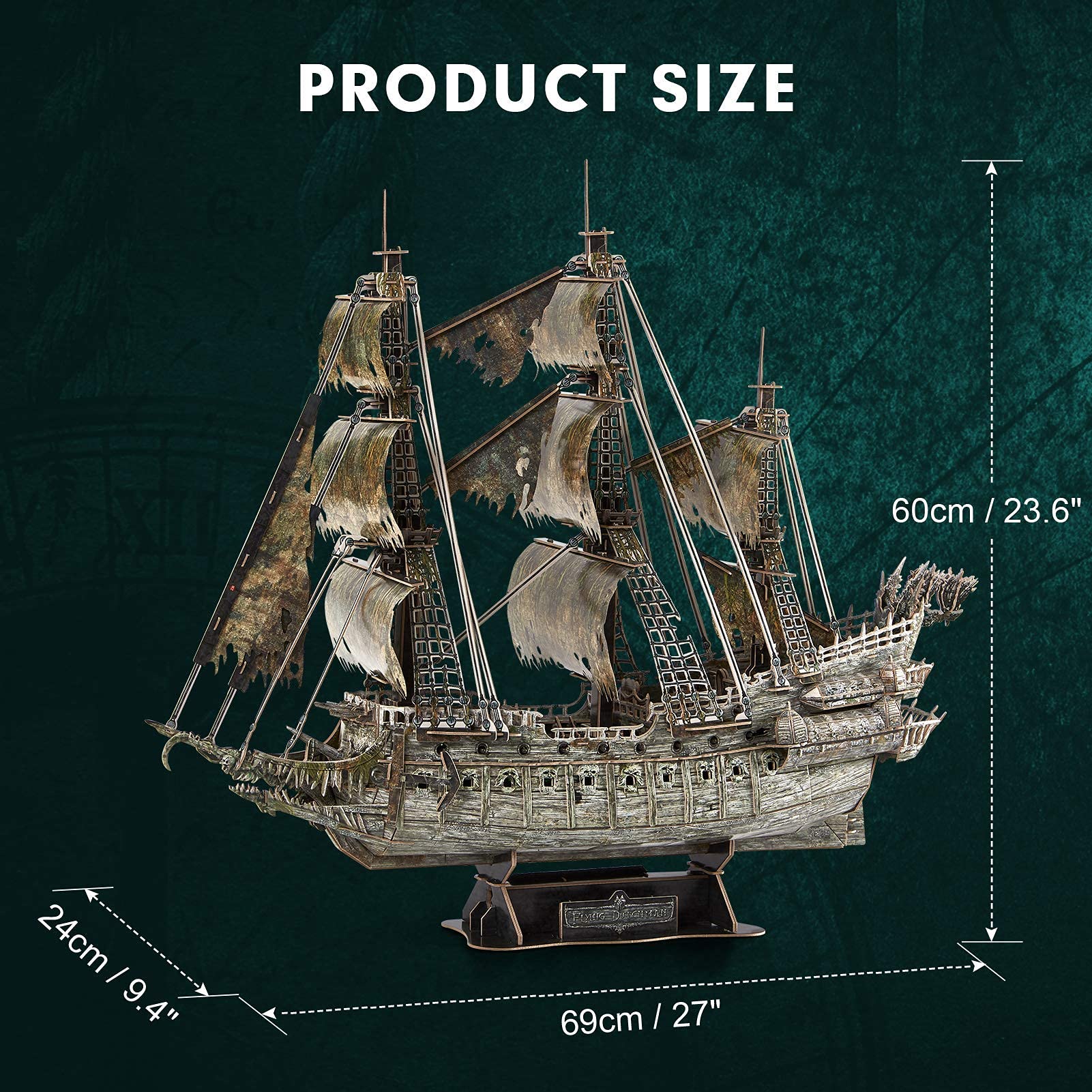 CubicFun pirate ship decor makes a unique gift for puzzle lovers