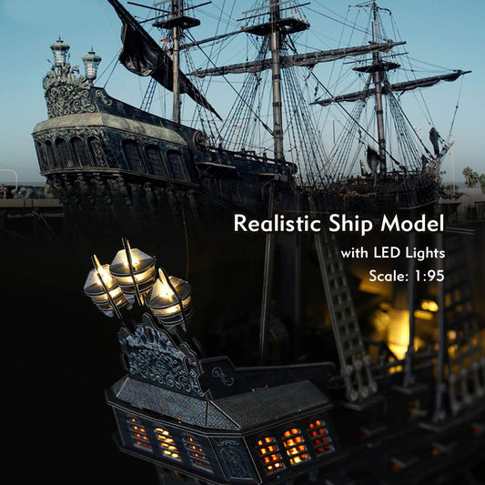 CubicFun pirate ship model with 340 pieces provides a challenging centerpiece.