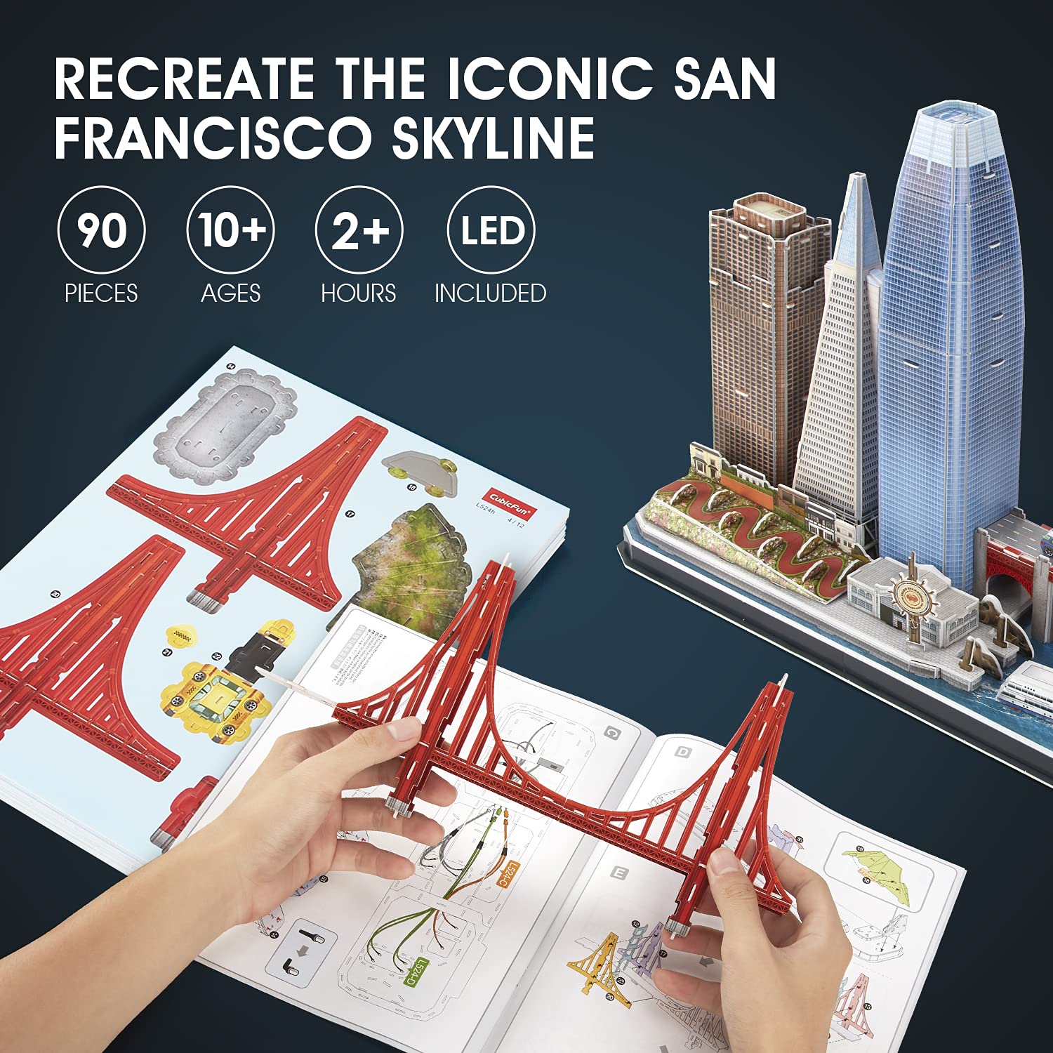 CubicFun Cityline Lombard Street showcases a scenic urban landscape for projects.