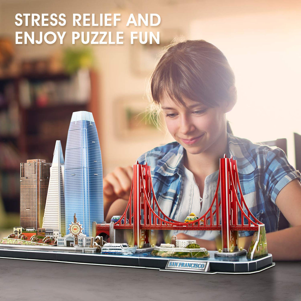 CubicFun Cityline Salesforce Tower elevates learning and modern office display.
