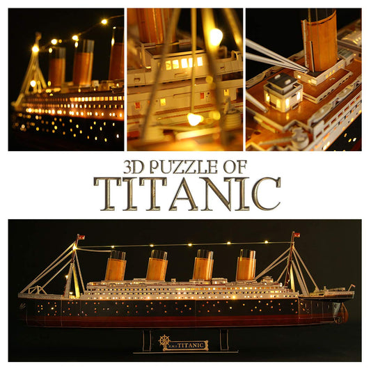 CubicFun Titanic foam-board puzzle highlights detailed texture and colors