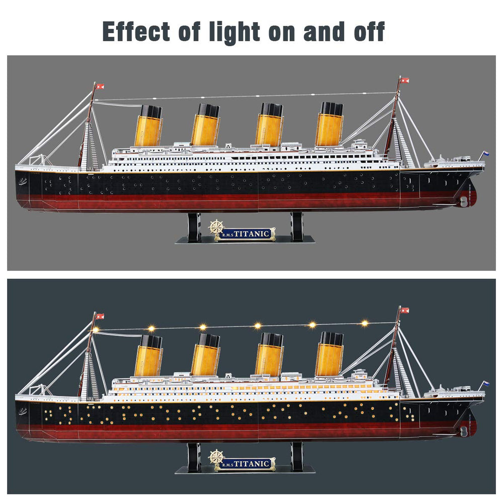 CubicFun Titanic puzzle night glow enhances reading corner ambiance