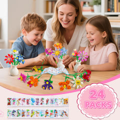 CUBIMANA tulip kit brightens playtime with easy building challenges.