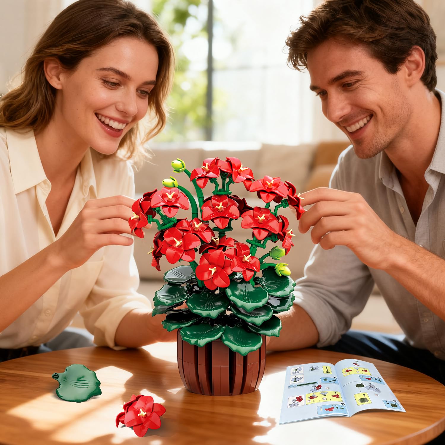 CUBIMANA artistic geranium bonsai design elevates office spaces