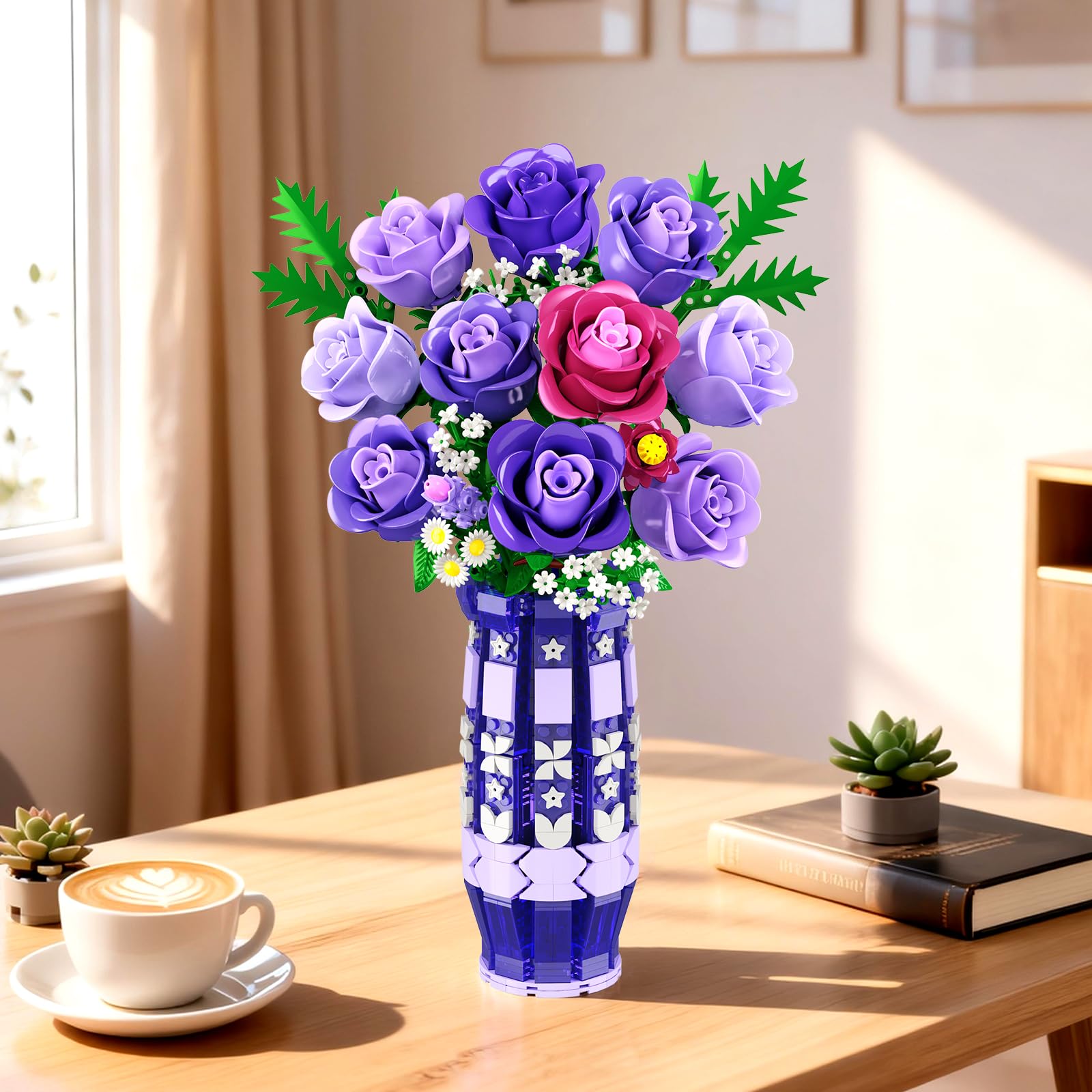CUBIMANA building block vase design creates a sculptural, curved display.