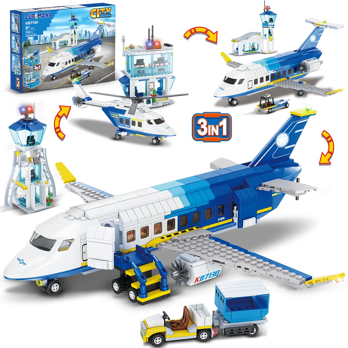 CUBIMANA city airport terminal assembly view encourages imaginative play.