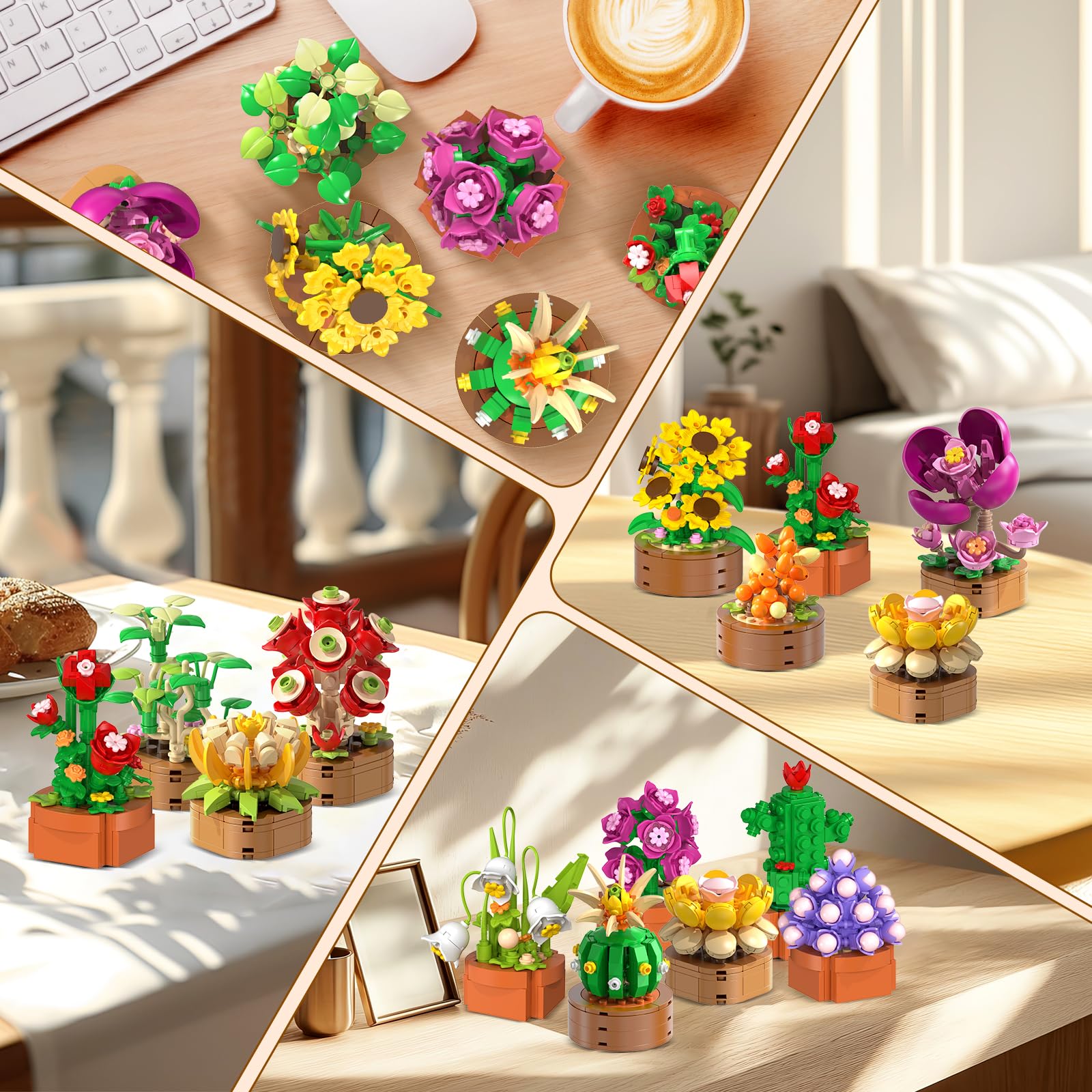 CUBIMANA desk-top nature ornament adds color to workspaces.