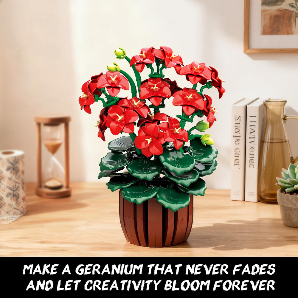 CUBIMANA Flowers Geranium bloom for a season-free decorative charm