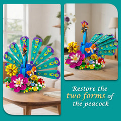 CUBIMANA Flowers Peacock Building Set: sunflowers add vibrant centerpiece ideas