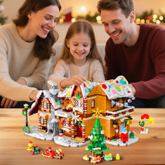 CUBIMANA gingerbread house lights create warm ambience for gatherings