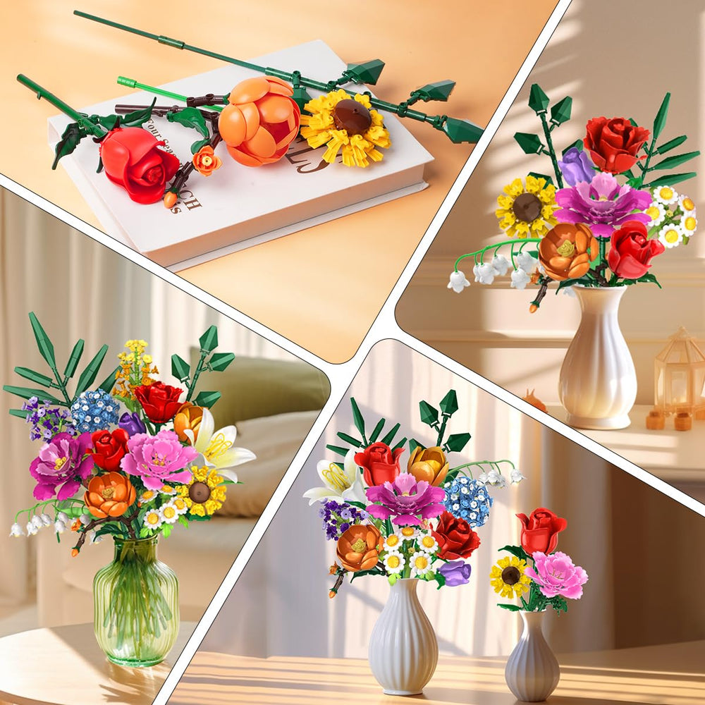 CUBIMANA hydrangea bouquet building set offers lush, reshaping petals