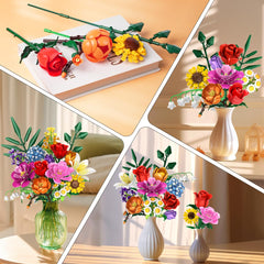 CUBIMANA hydrangea bouquet building set offers lush, reshaping petals