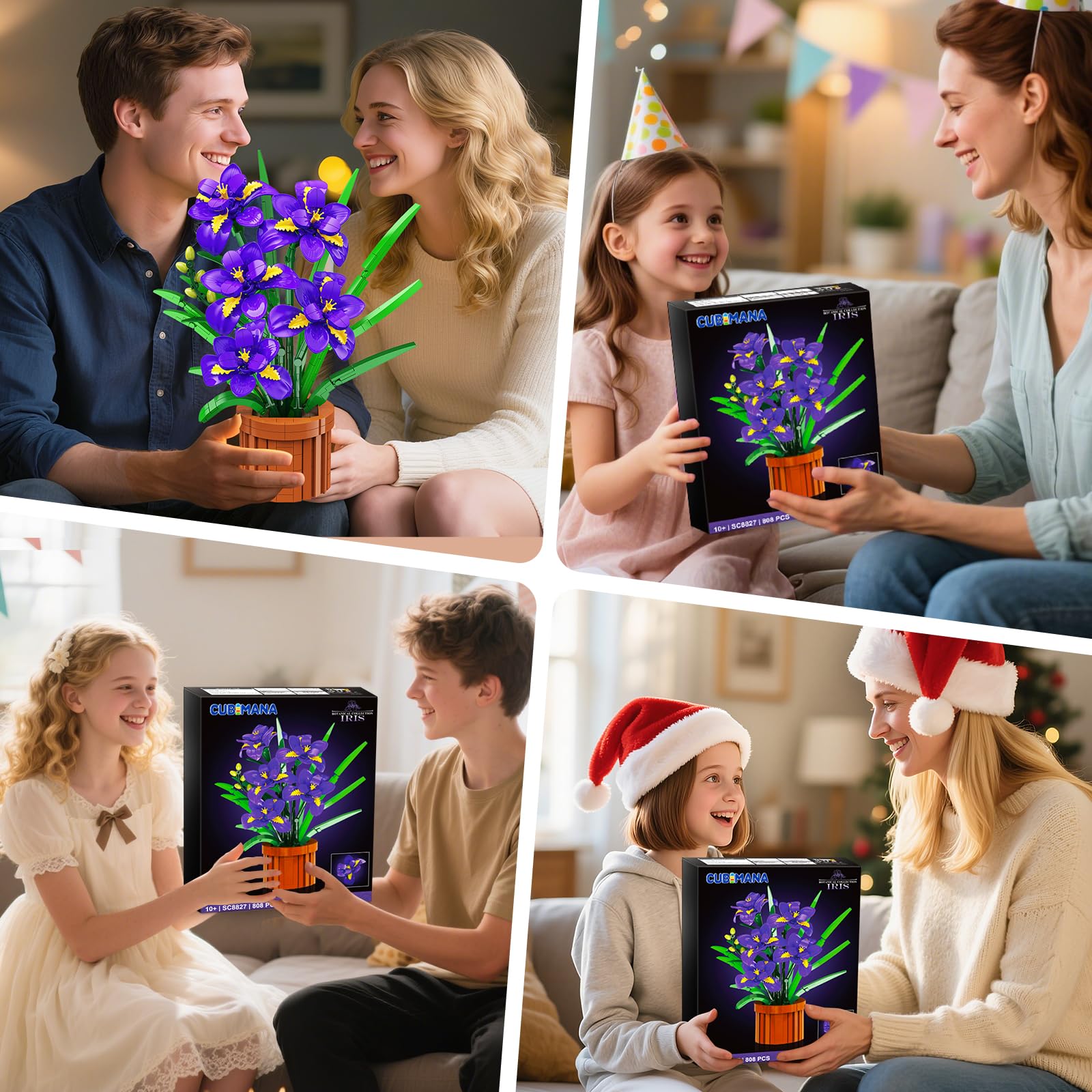 CUBIMANA iris-building gift idea for loved ones and plant lovers