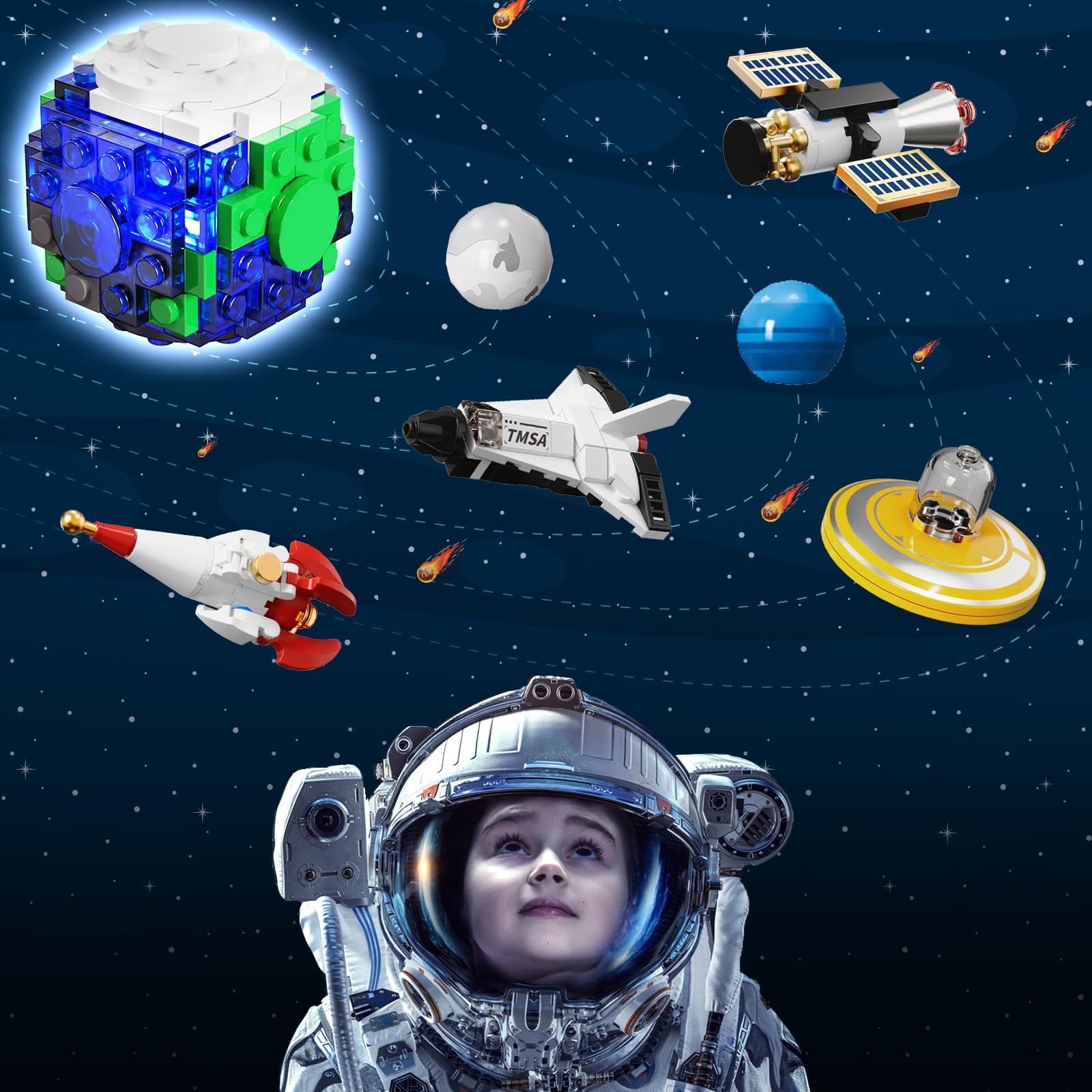 CUBIMANA kid-building space model for hands-on STEM exploration