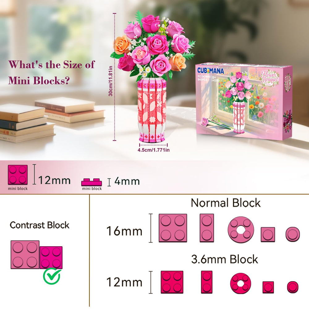 CUBIMANA LED light strip highlights petals with warm glow for cozy evenings.