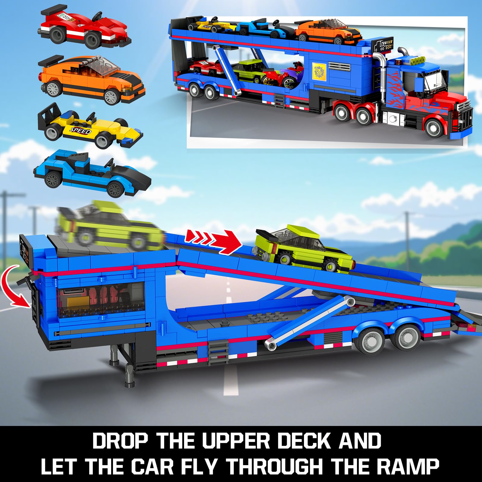 CUBIMANA loading ramp adjustable for easy loading and dramatic ramp action.