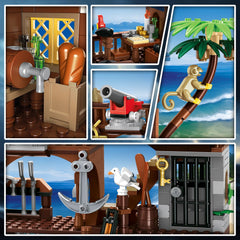 CUBIMANA pirate ship wharf barrels and food accessories for realism