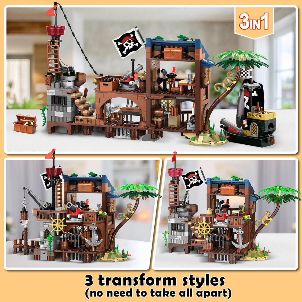 CUBIMANA pirate ship wharf brand compatibility for expansions