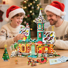 CUBIMANA Santa sleigh and figures for scene-building.