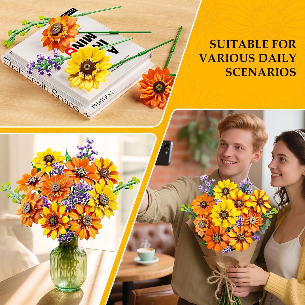 CUBIMANA seasonless bouquet display suitable for year‑round decor.