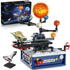 CUBIMANA solar system model with rotating planets around the sun for hands-on astronomy
