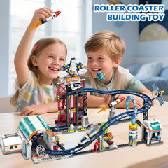 CUBIMANA Space Roller Coaster lift platform elevates cars for dramatic starts.