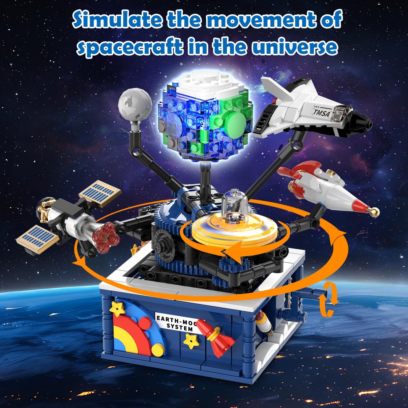 CUBIMANA space shuttle assembly kit for creative engineering play
