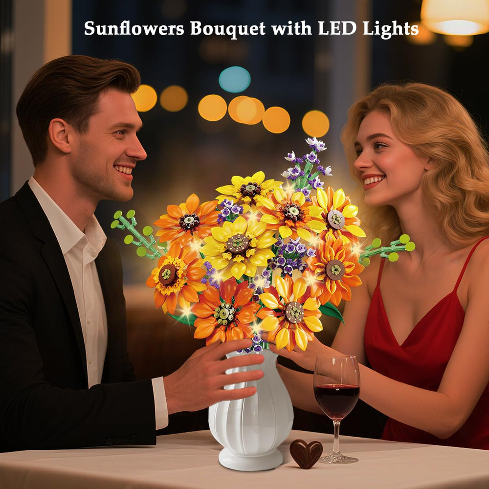 CUBIMANA sunflowers LED light adds warmth to desks and shelves.