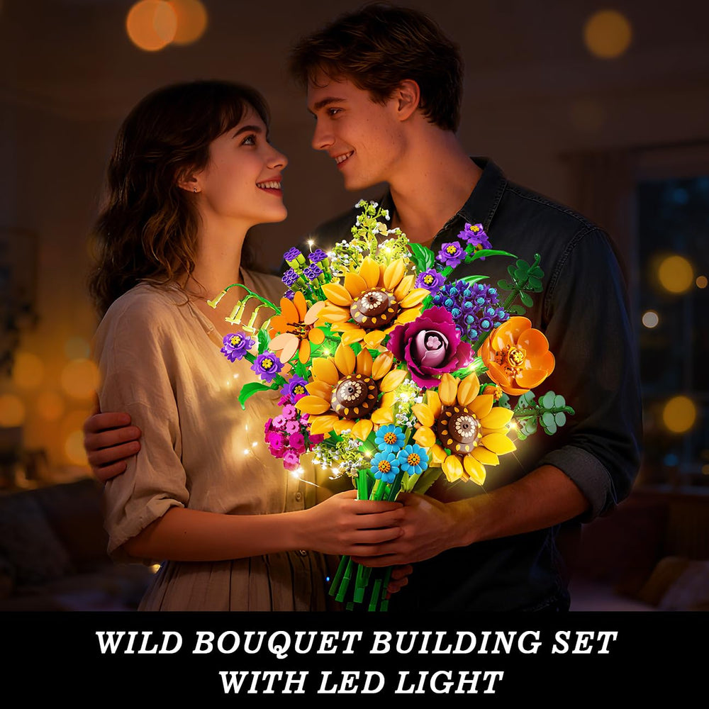CUBIMANA Sunflowers Roses Wildflowers blocks image emphasizes colorful, realistic floral art for home decor.