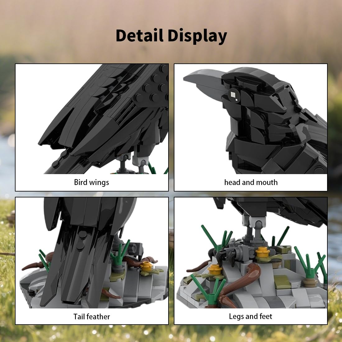 CubiMythx raven building set makes a thoughtful gift for bird lovers