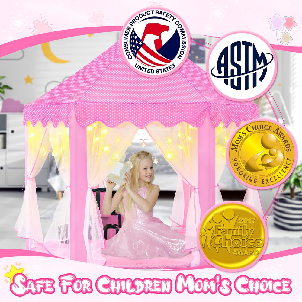 CubNbud girls tent for indoor use with soft velvet fabric