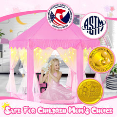 CubNbud girls tent for indoor use with soft velvet fabric