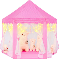 CubNbud Princess Tent with star lights for magical indoor play