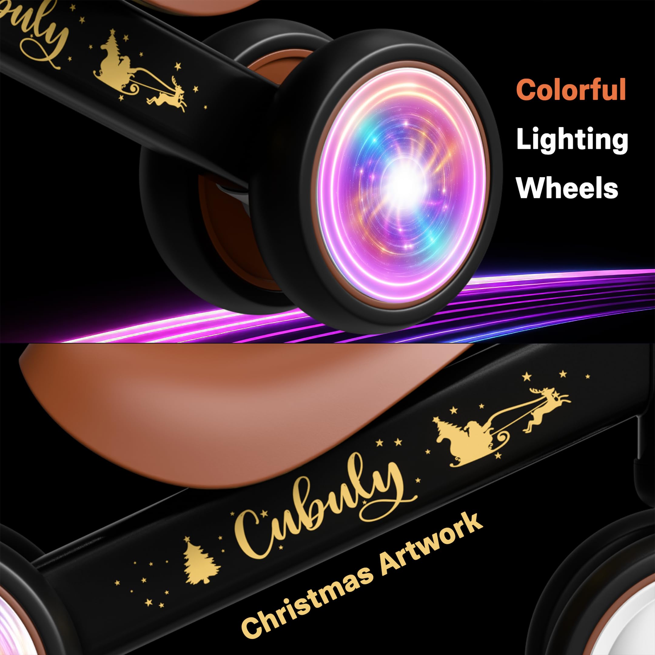 Child riding Cubuly outdoors, highlighting balance development and fun.