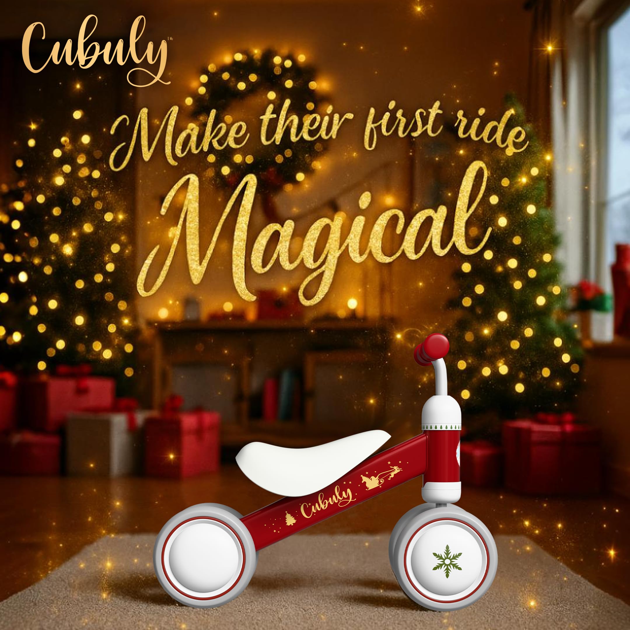 Cubuly colorful wheels enhance visibility during play and photos.