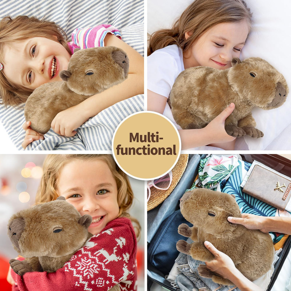 Cuckool Capybara Plush Belly-rest design supports easy hugs.