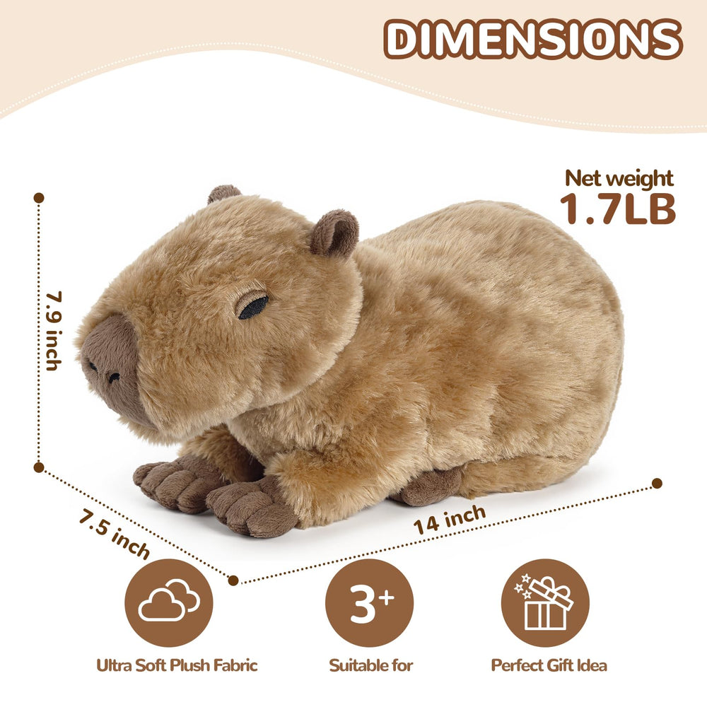 Cuckool Capybara Plush Lavender-scented for calming bedtime rituals.