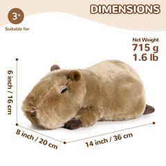 Cuckool capybara plush with lavender scent for gentle relaxation