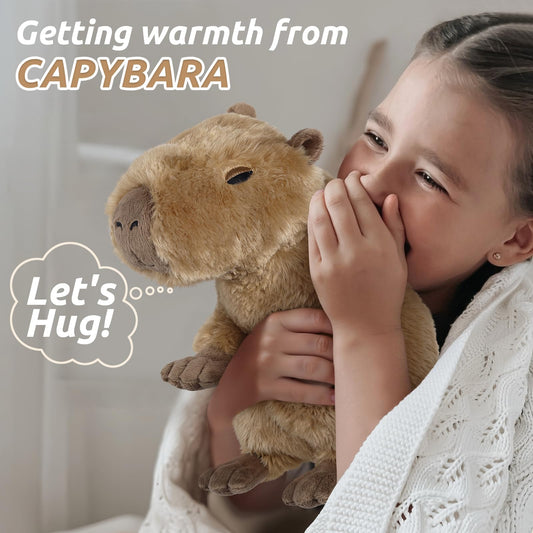 Cuckool Capybara Plush Ultra-soft fur, perfect for hugs and naps.