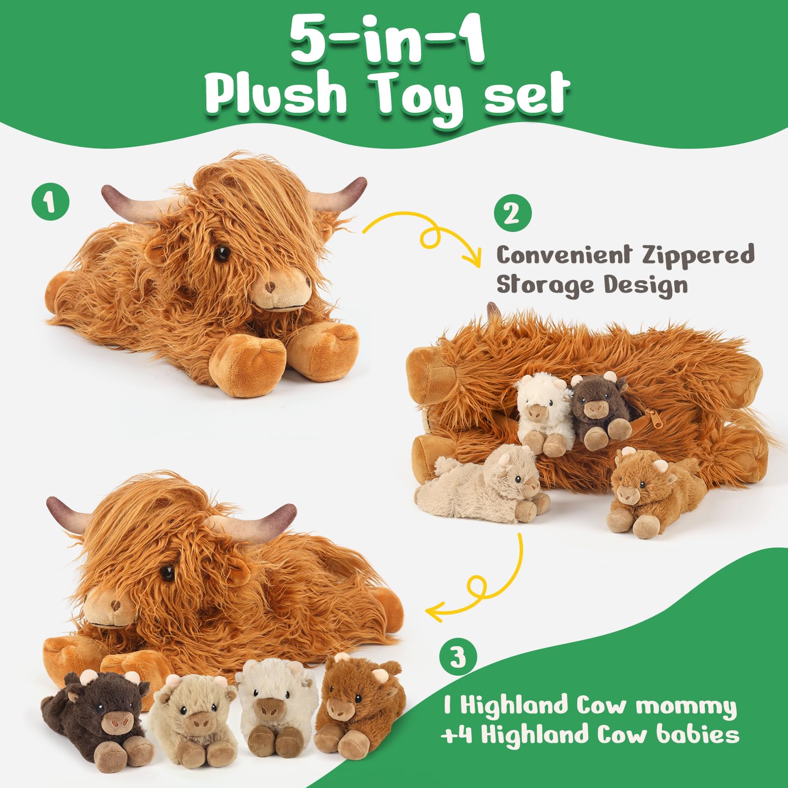 Cuckool Highland Cow baby plush 2 ready for nurturing adventures