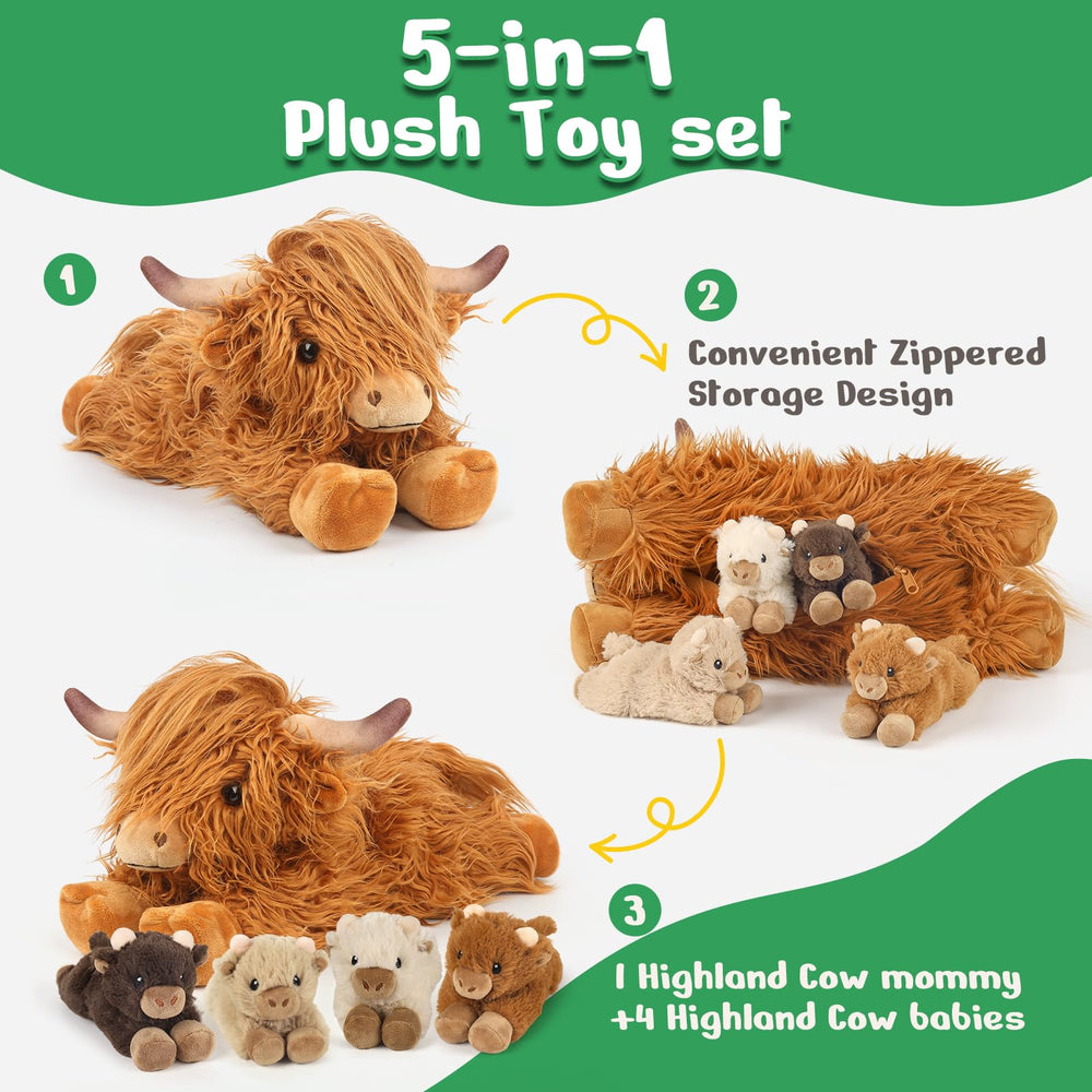 Cuckool Highland Cow baby plush 2 ready for nurturing adventures