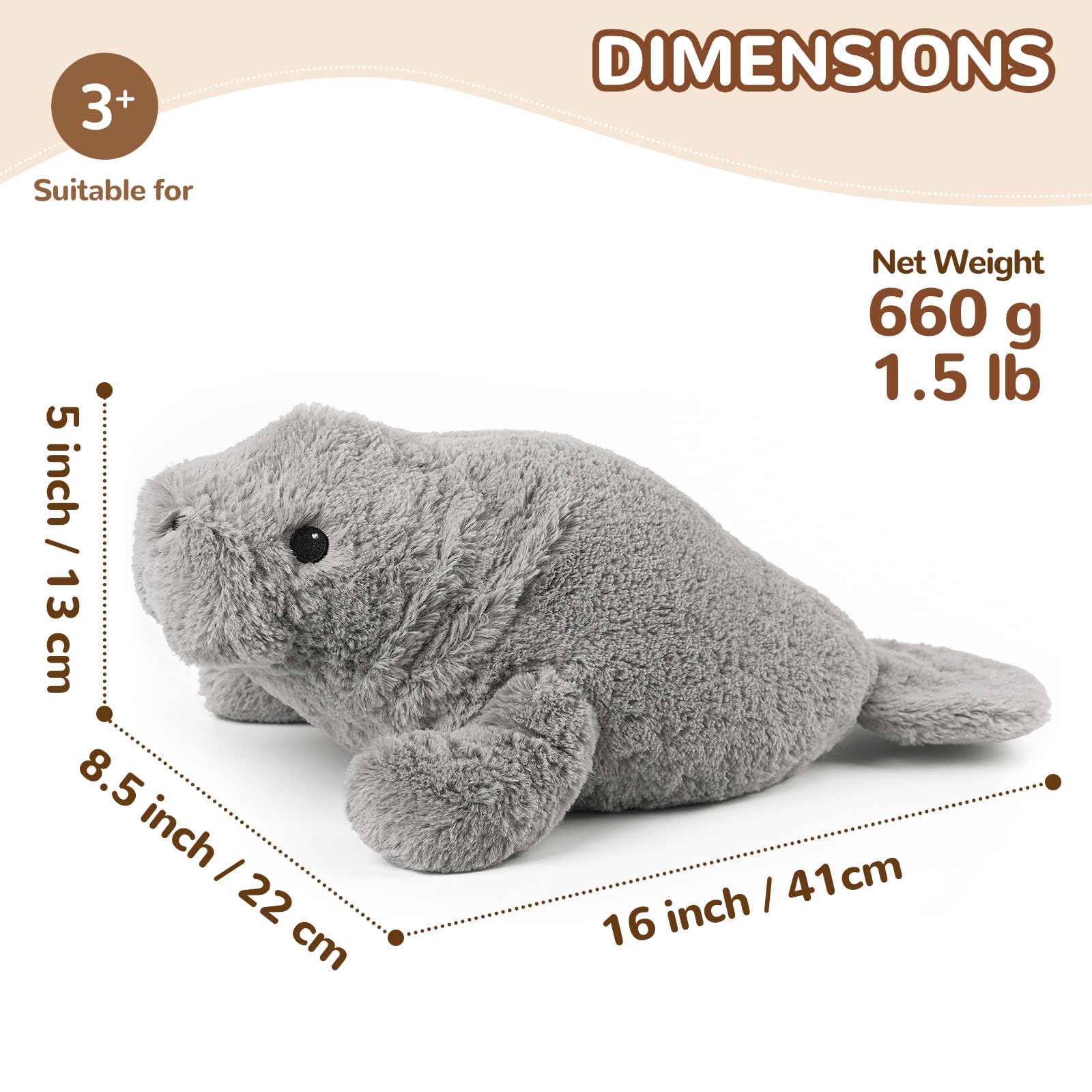 Cuckool manatee gift set with adoption certificate for a personal touch.