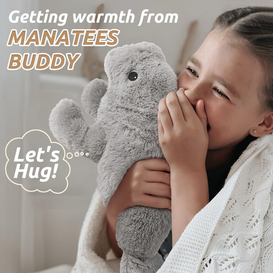 Cuckool manatee plush designed for cozy snuggles during bedtime.